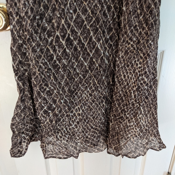 Ronni Nicole Vintage Floor Length Dress Animal Print - Picture 3 of 6